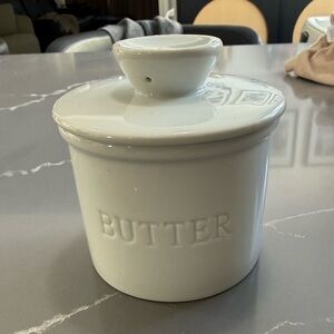 White Ceramic Butter Bell